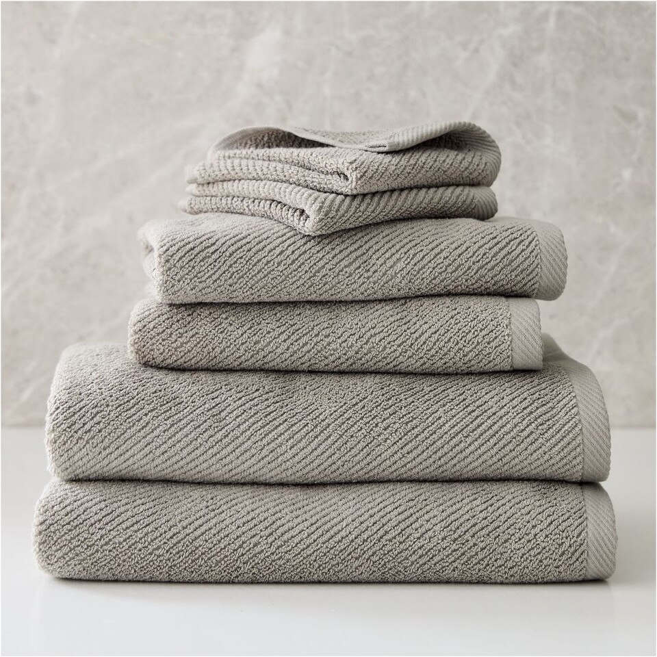 Diagonal Ribbed Towels