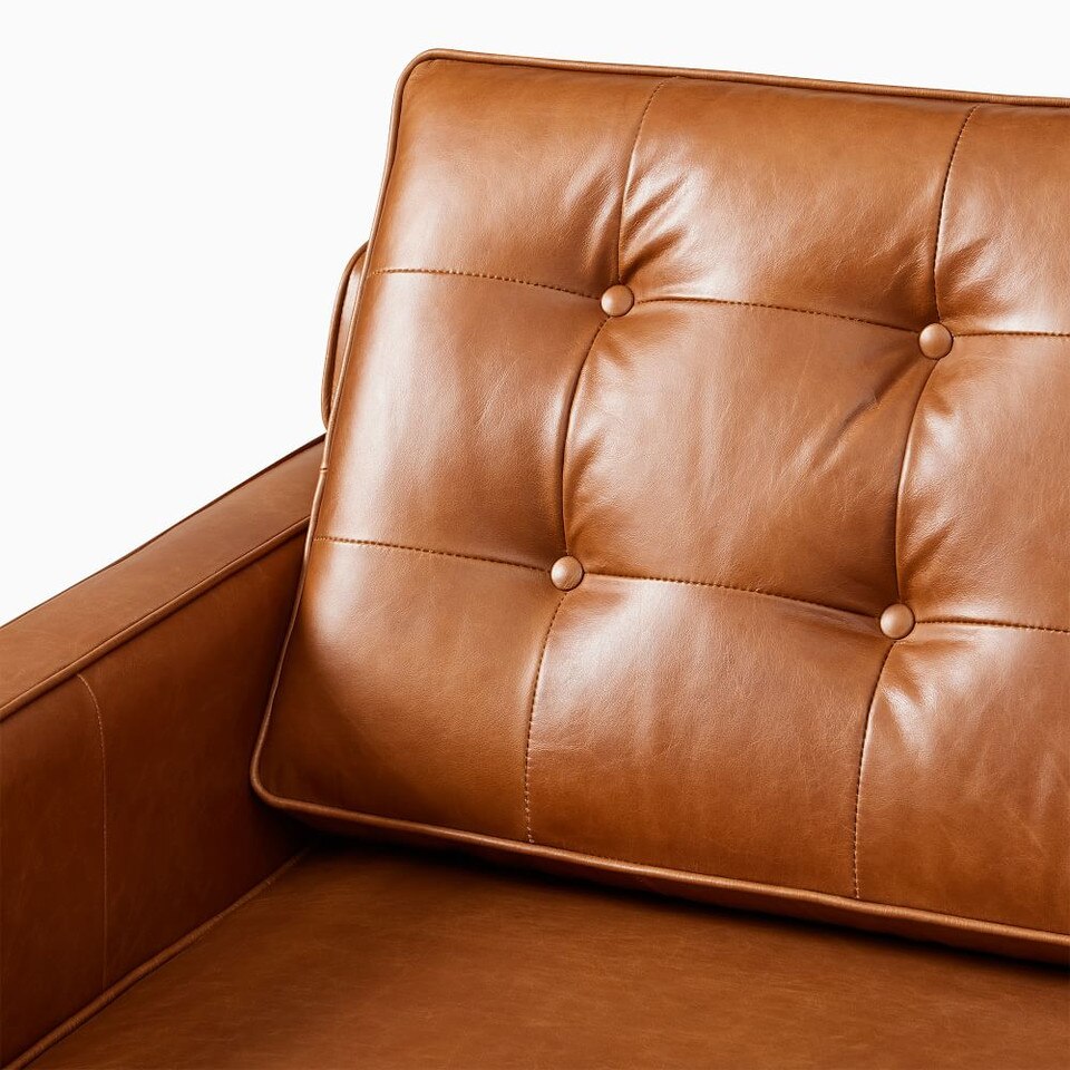 Drake Leather 2-Piece Terminal Chaise Sofa (254 cm)