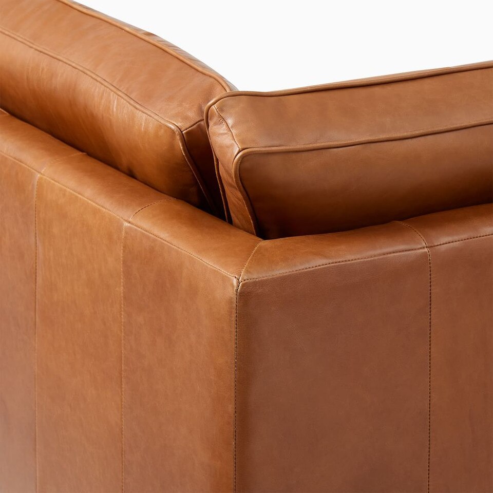 Drake Leather 2-Piece Terminal Chaise Sofa (254 cm)