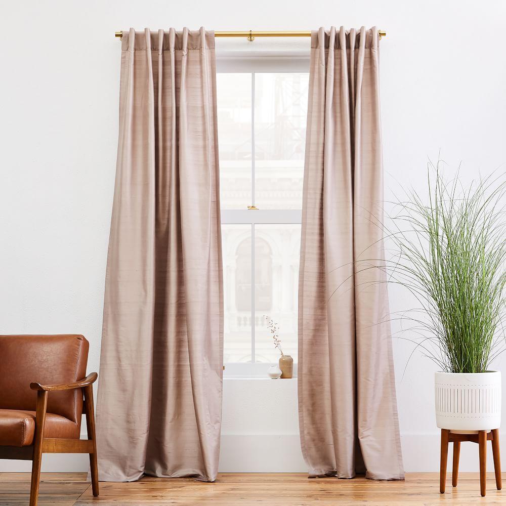 silk curtains