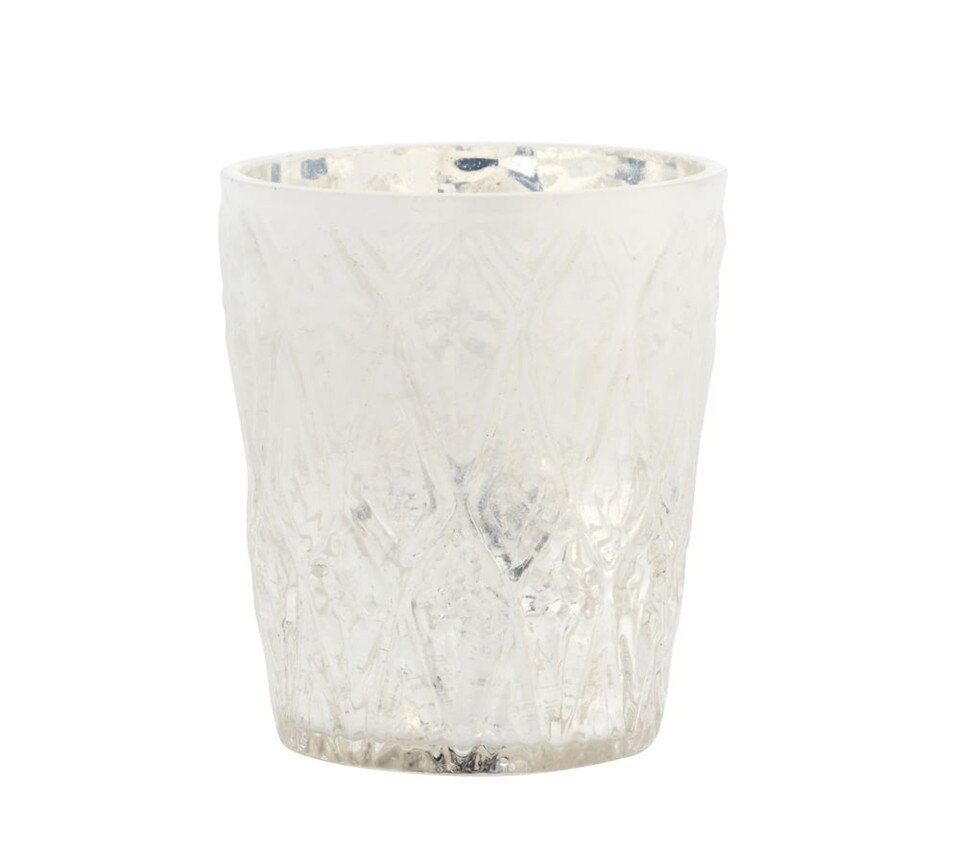 Pottery Barn Eclectic Mercury Votive Holders, Set of 6 - Silver