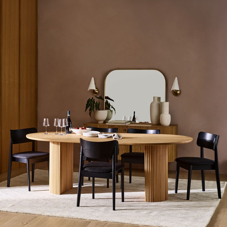 Ellington Oval Pedestal Dining Table (218 cm)