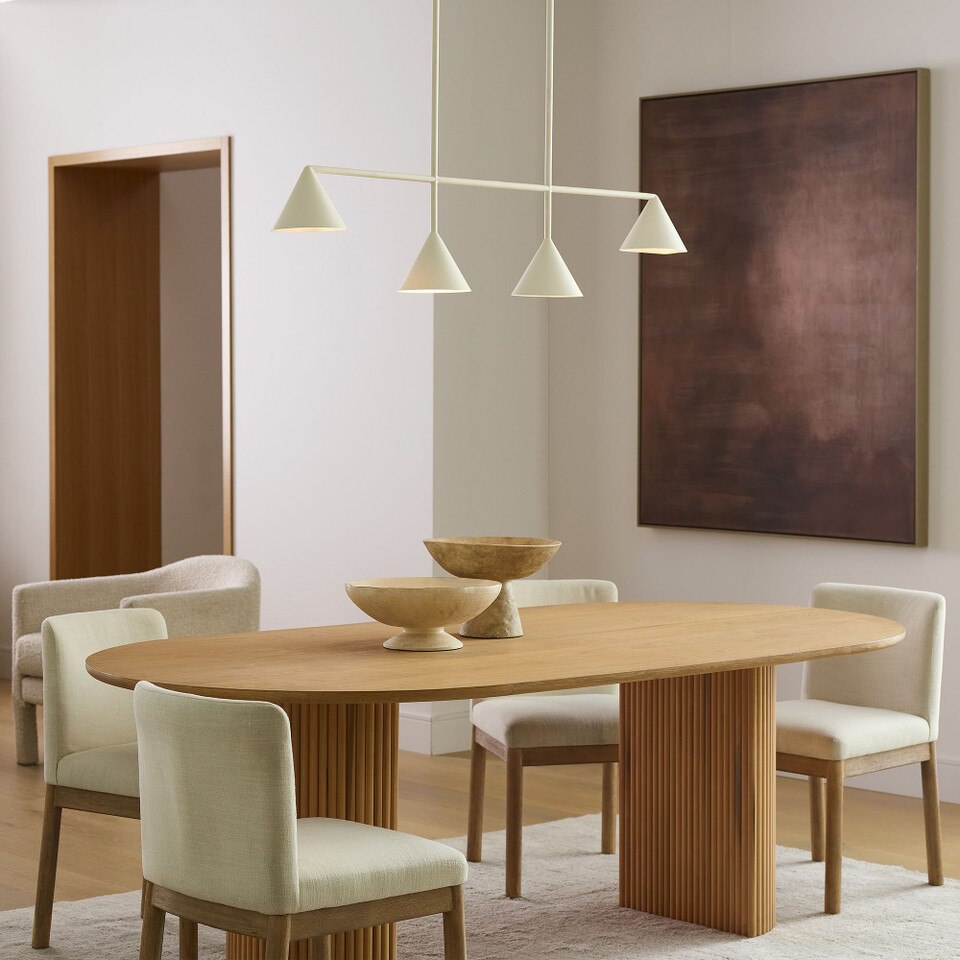 Ellington Oval Pedestal Dining Table (218 cm)