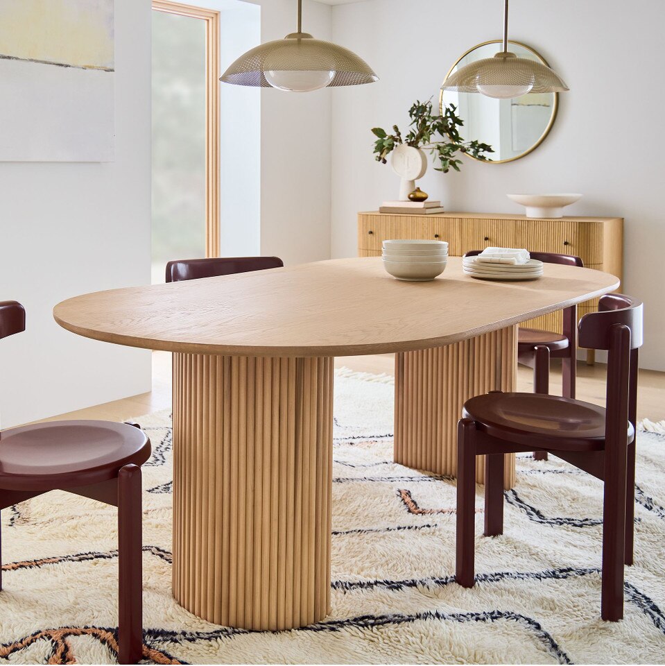 Ellington Oval Pedestal Dining Table (218 cm)