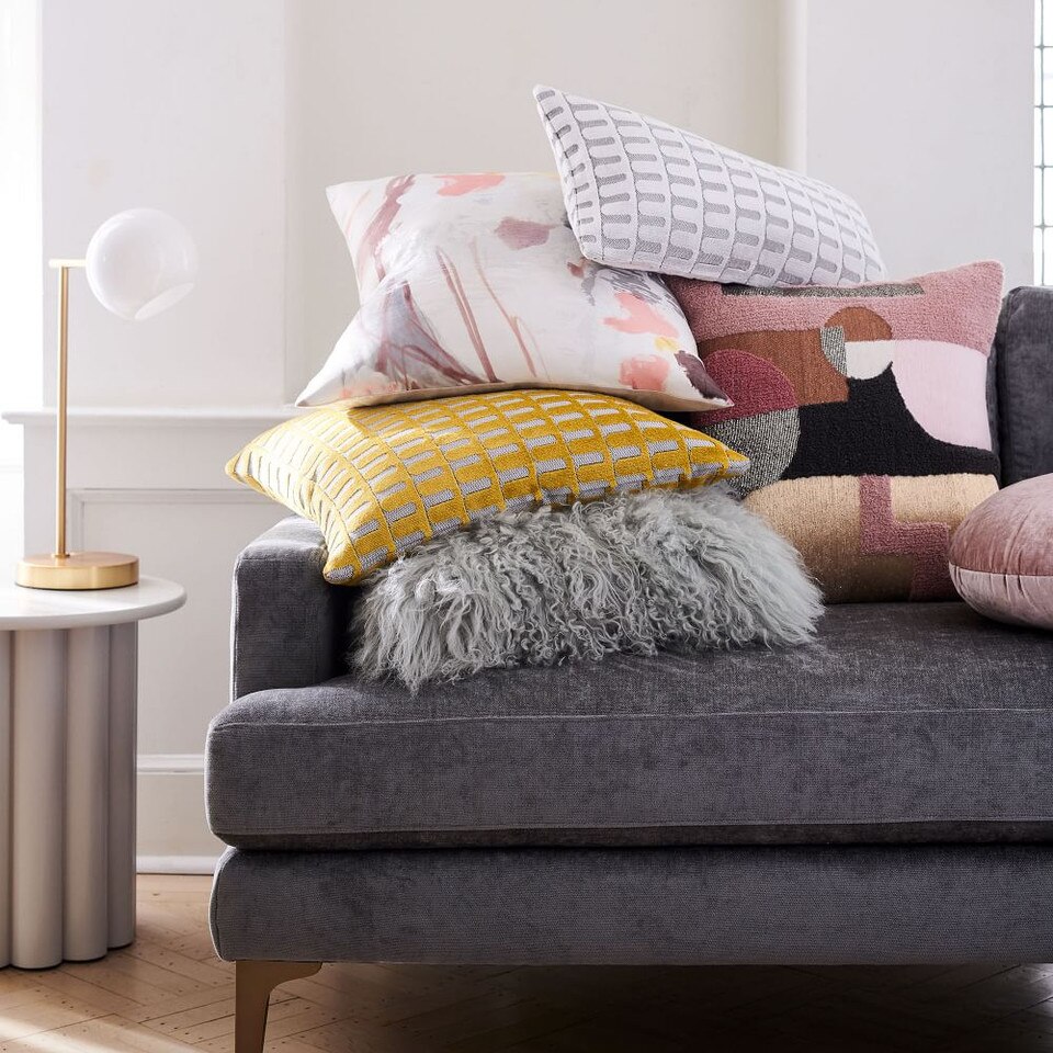 Embellished Deco Shapes Cushion Covers
