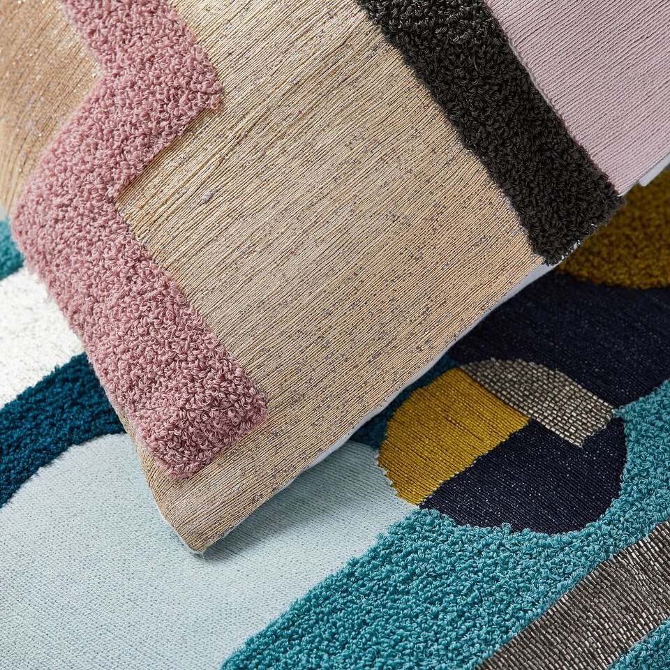 Embellished Deco Shapes Cushion Covers
