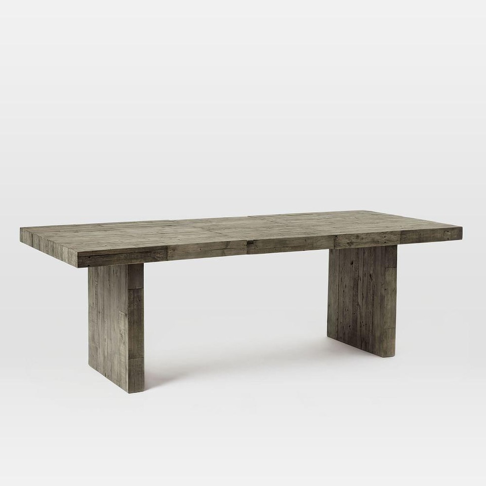 Emmerson® Reclaimed Wood Expandable Dining Table - Stone Gray