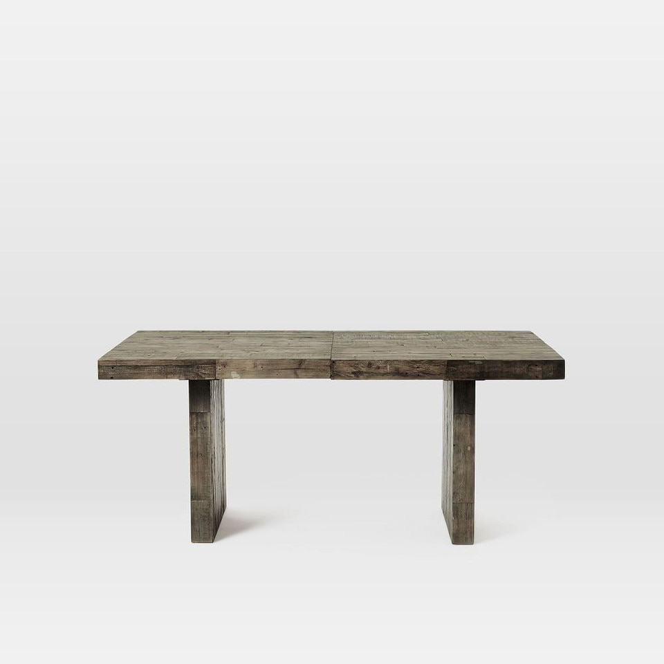 Emmerson® Reclaimed Wood Expandable Dining Table - Stone Gray