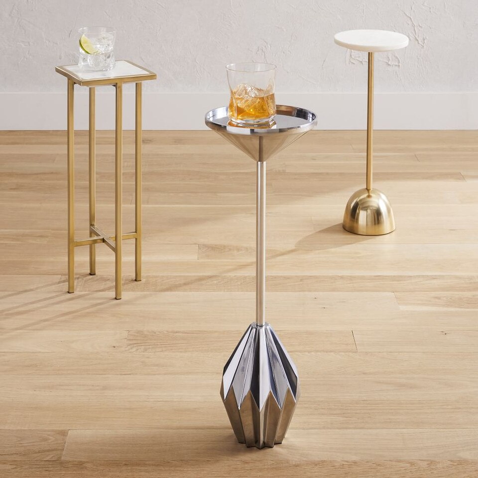 Faceted Brass Drink Table west elm Australia