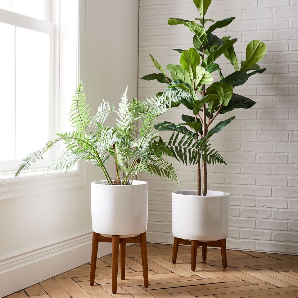 Faux Fan Palm Tree