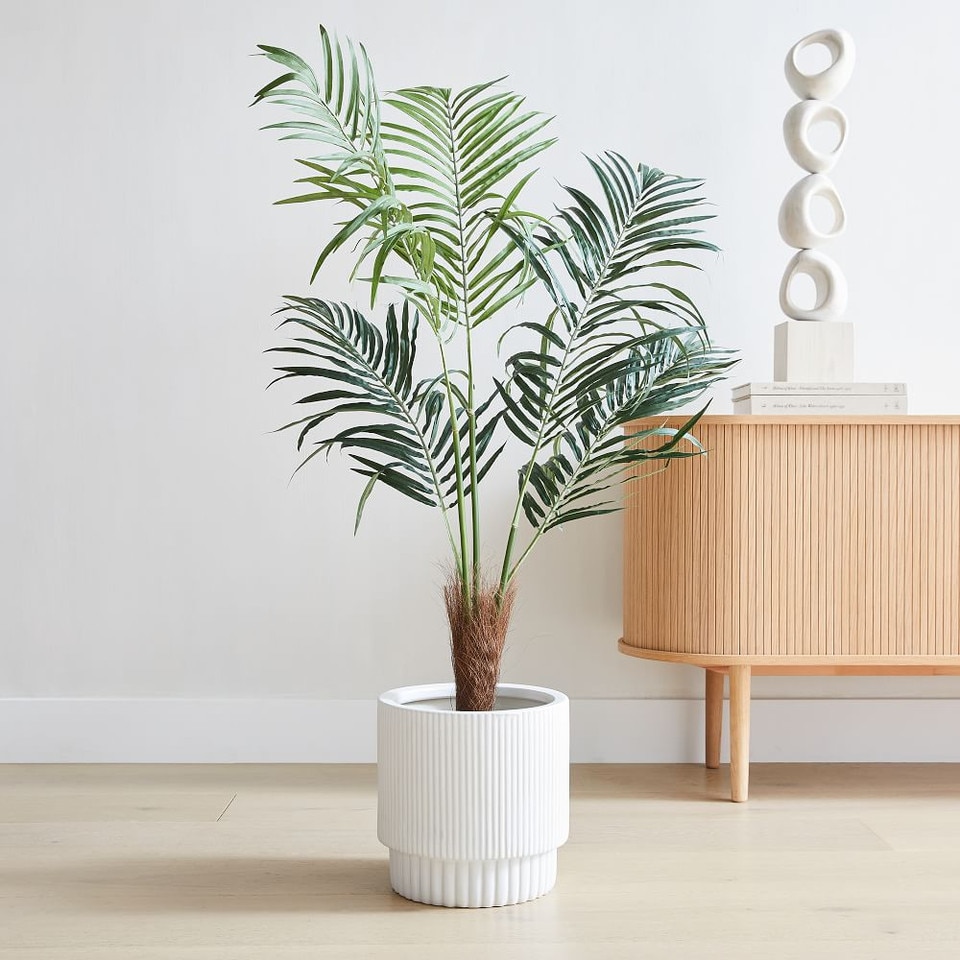 Faux Fan Palm Tree
