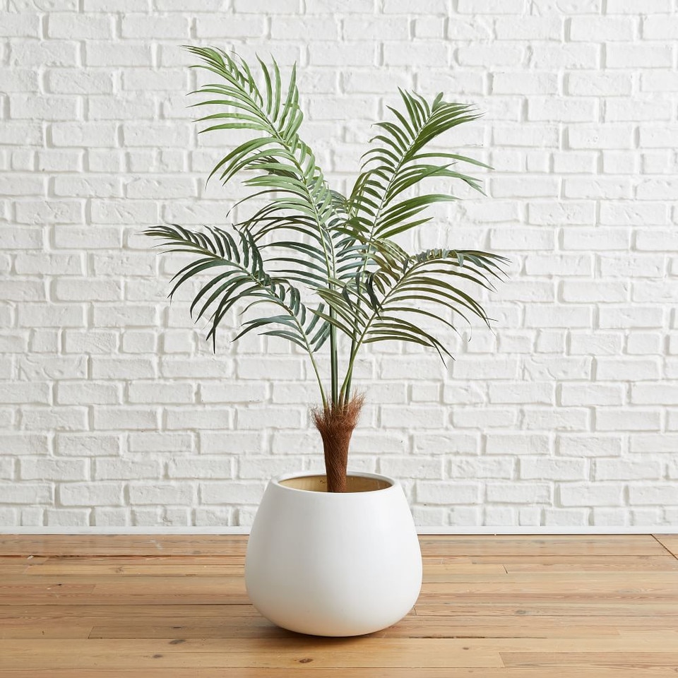 Faux Fan Palm Tree