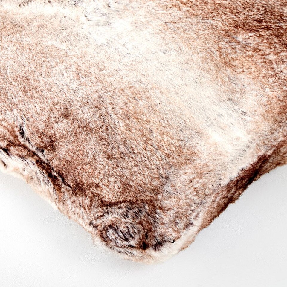 Faux Fur Ombre Cushion Cover