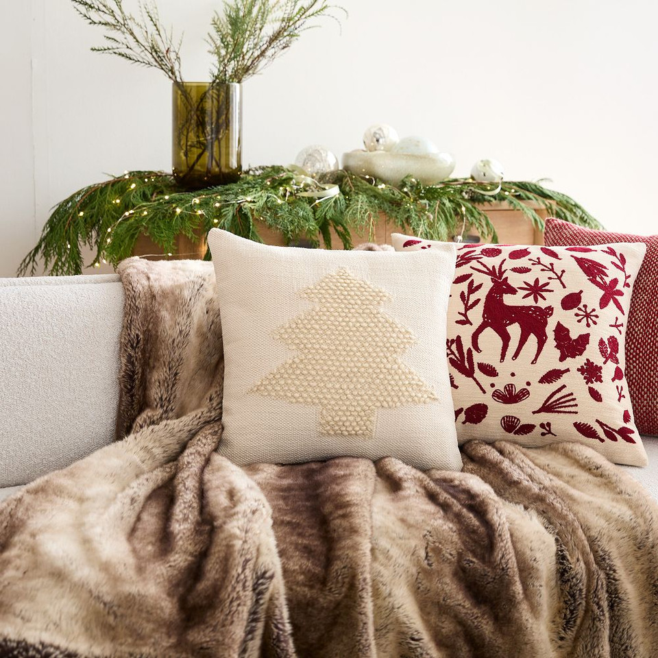 Faux Fur Ombre Throw