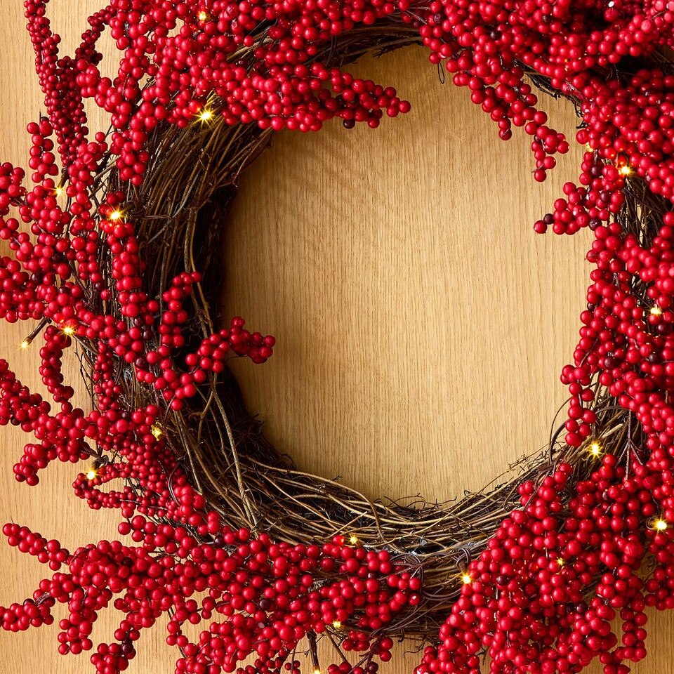 Faux Red Berries Botanicals