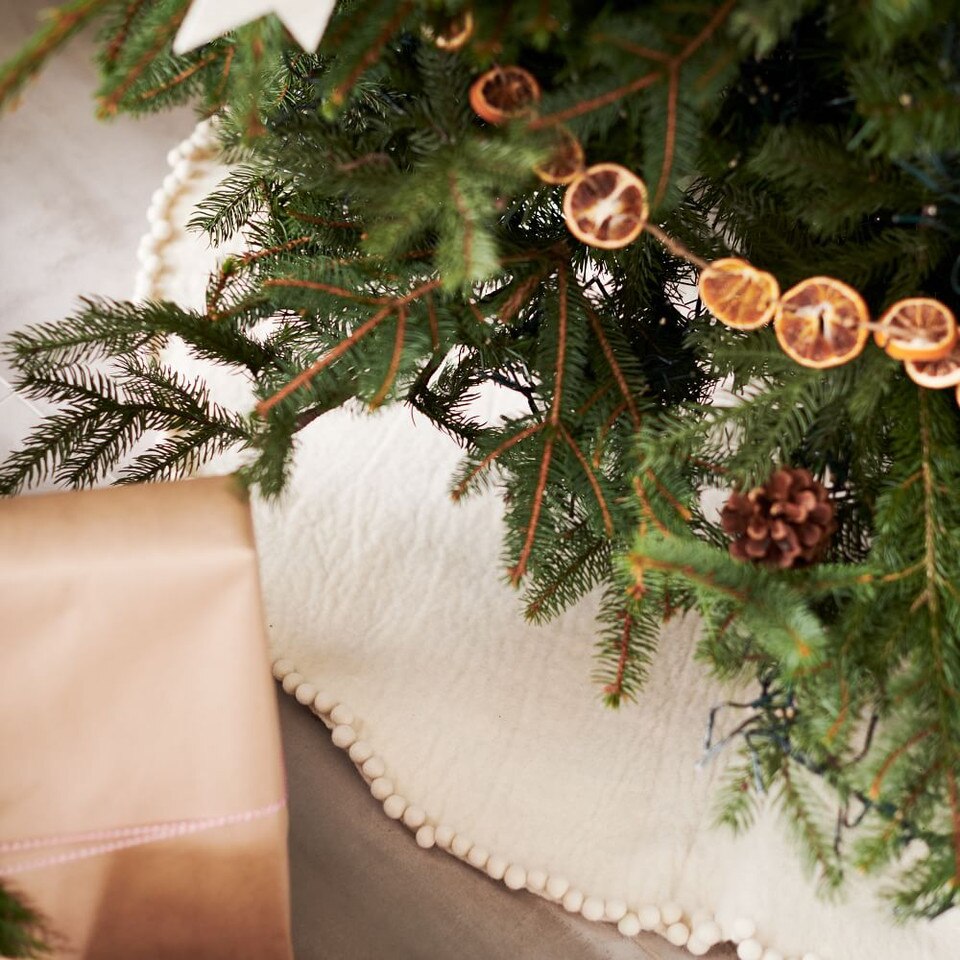 Felt Pom Pom Tree Skirt