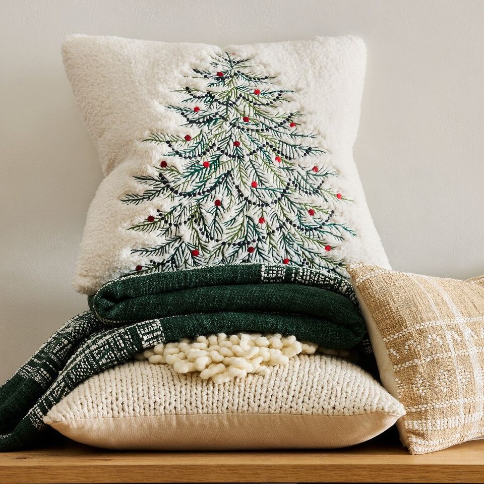Festive Tree Cushion Cover