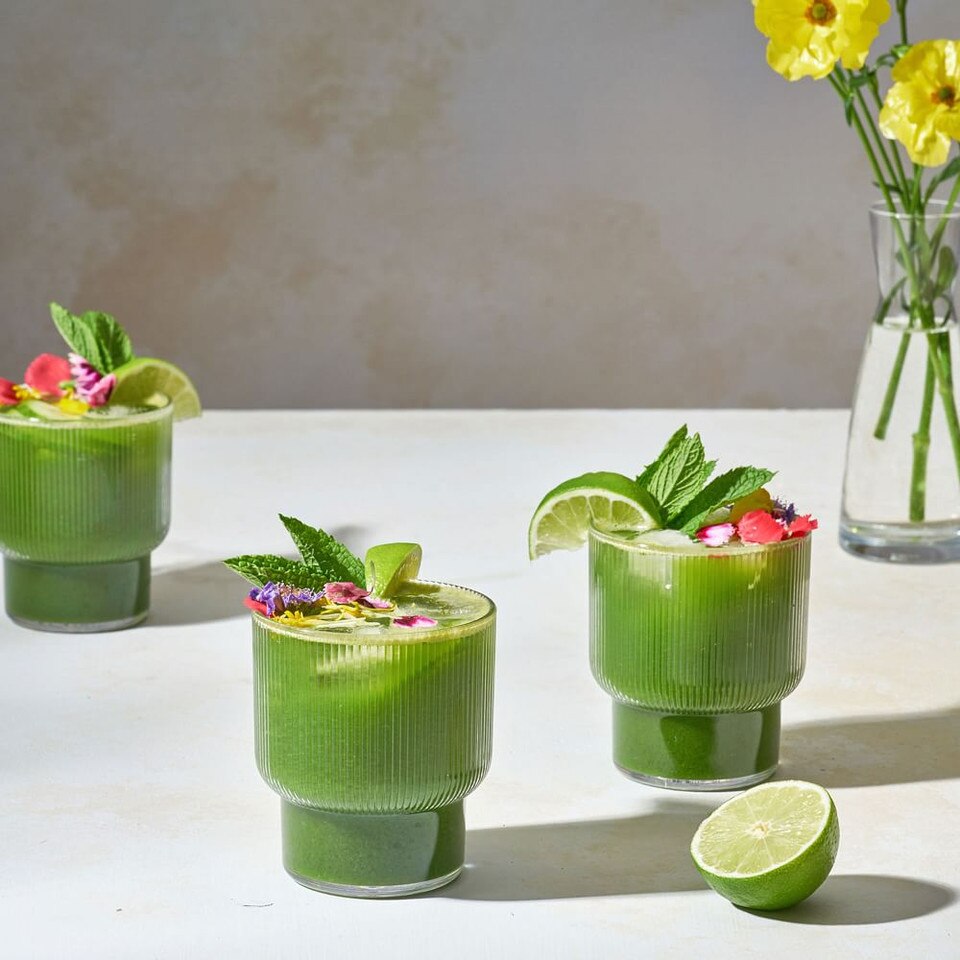 Fluted Acrylic Glassware