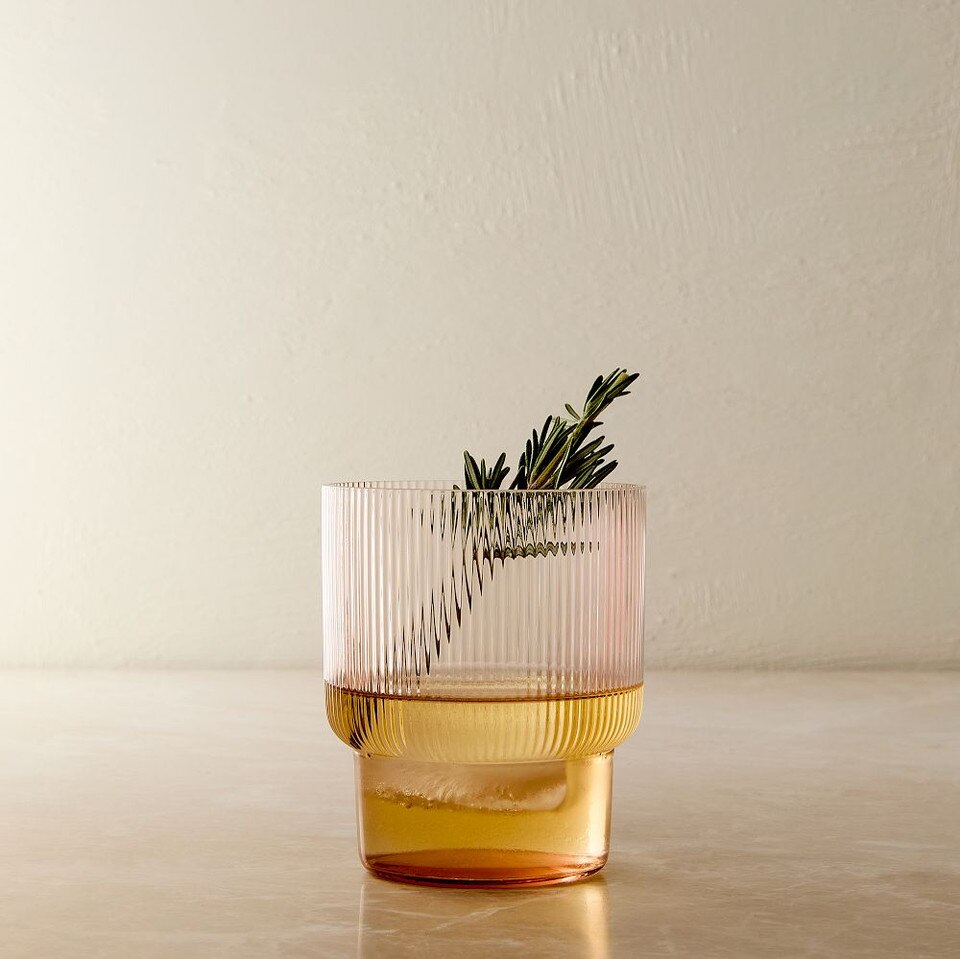 Fluted Drinking Glass