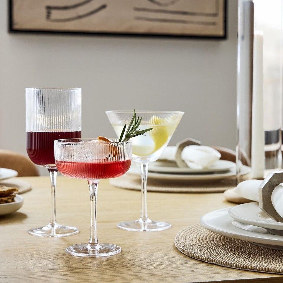 Fluted Martini Glass