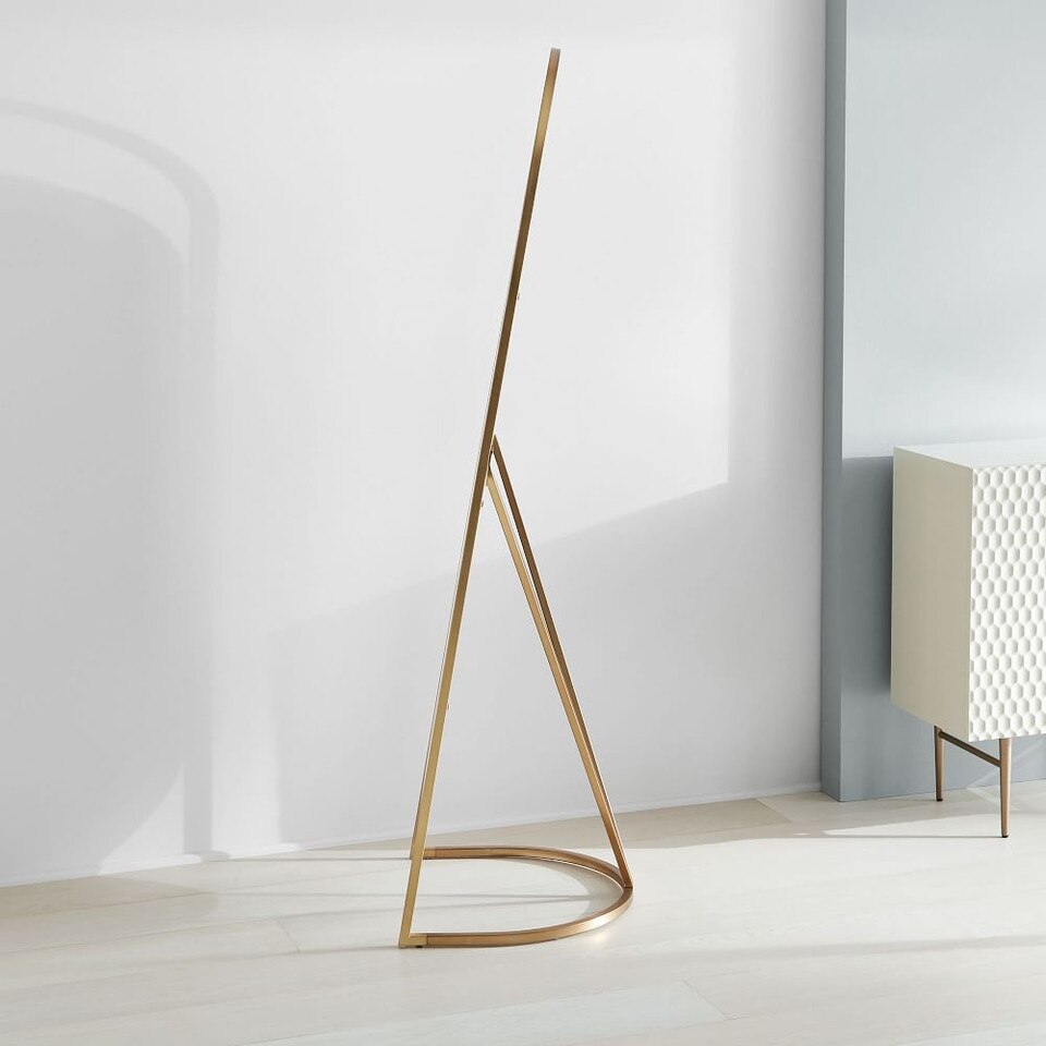 Folded Ellipse Standing Mirror