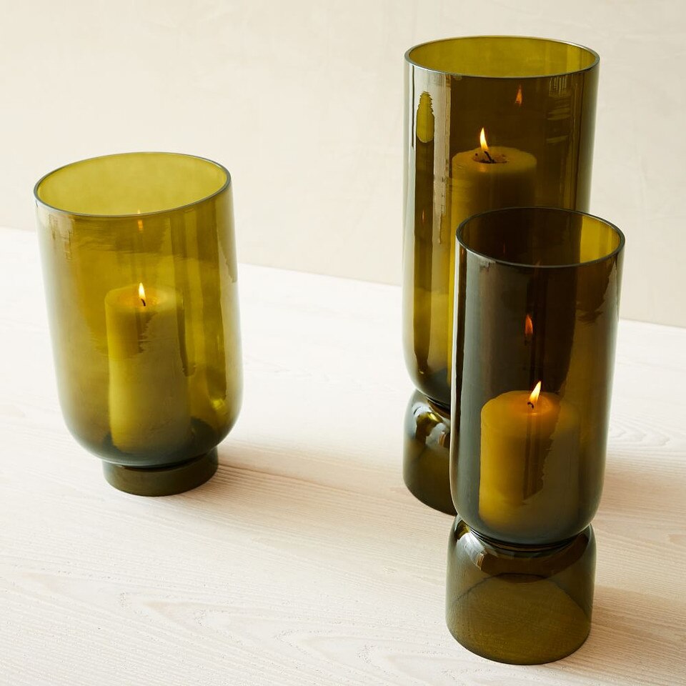 Foundations Olive Glass Vases