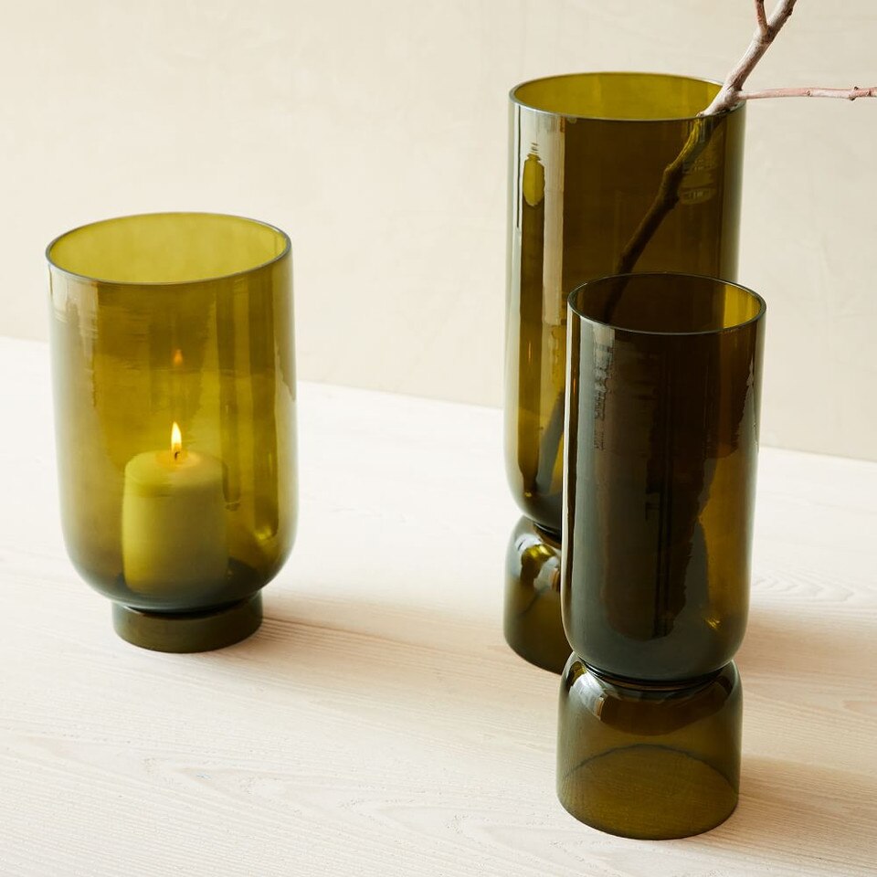 Foundations Olive Glass Vases