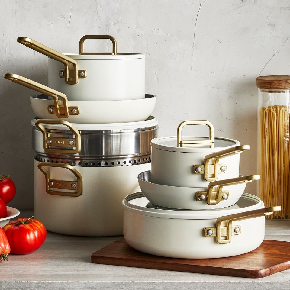 Williams Sonoma GreenPan™ Stanley Tucci™ Ceramic Non-Stick 11-Piece Cookware Set