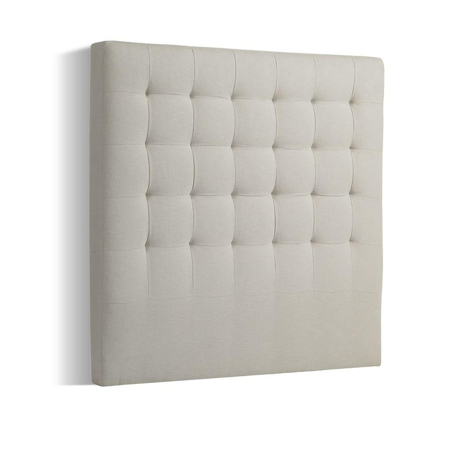 Tall Grid Tufted Headboard - King