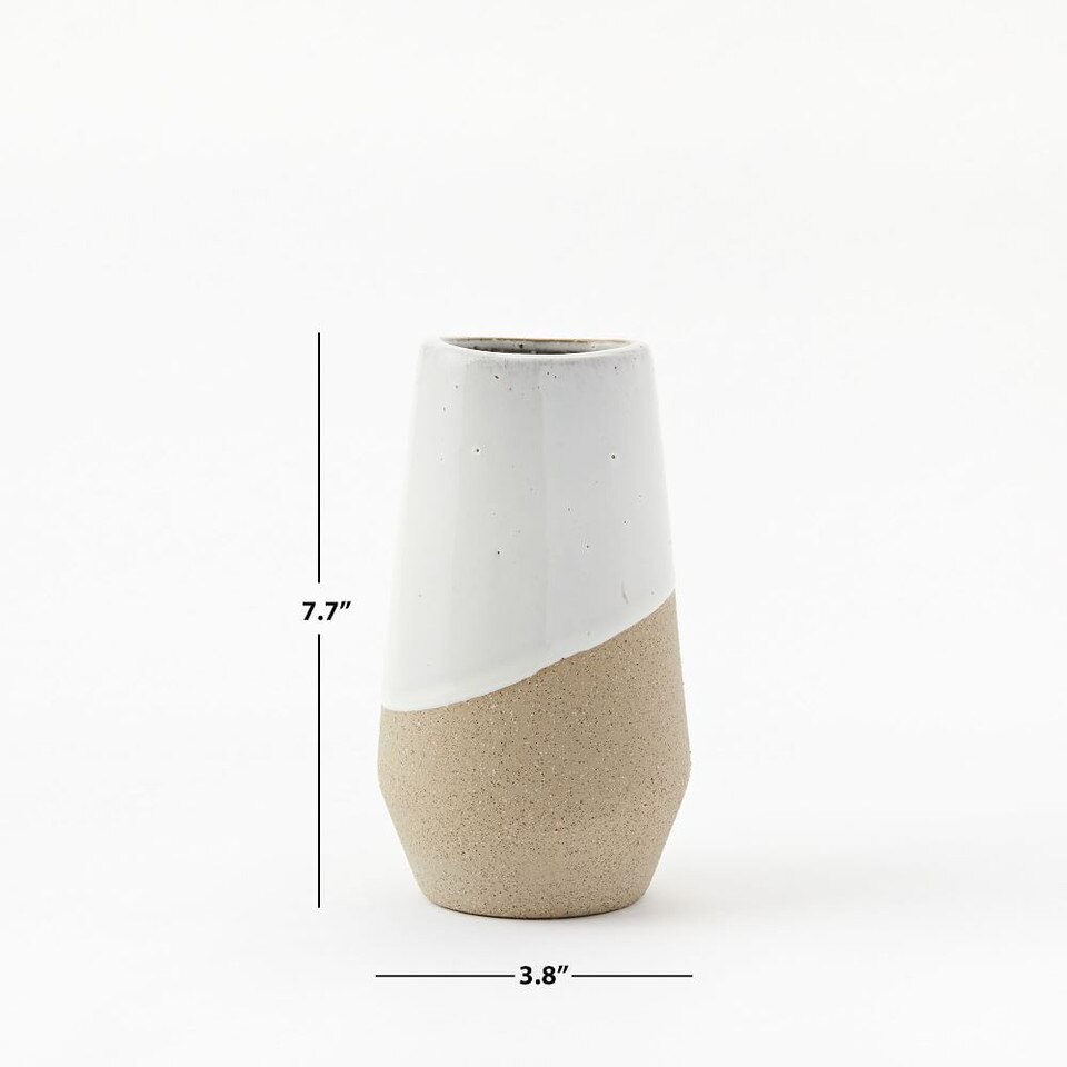 Half-Dipped Stoneware Vases