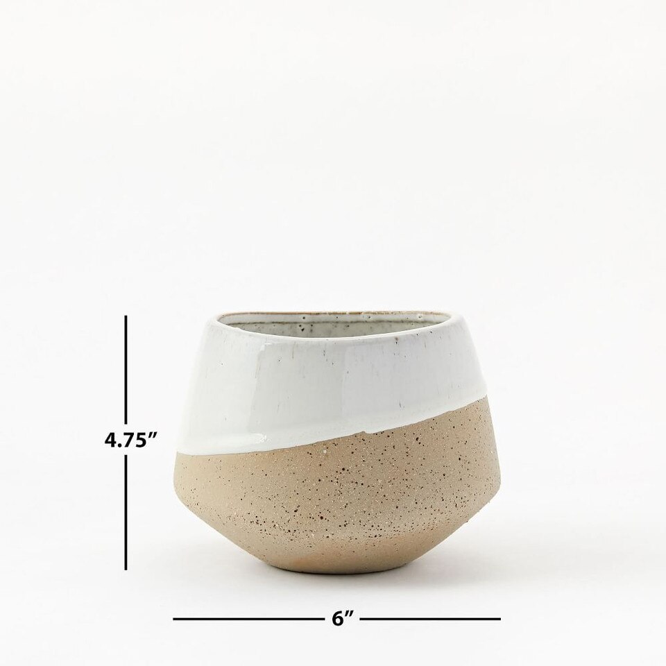Half-Dipped Stoneware Vases