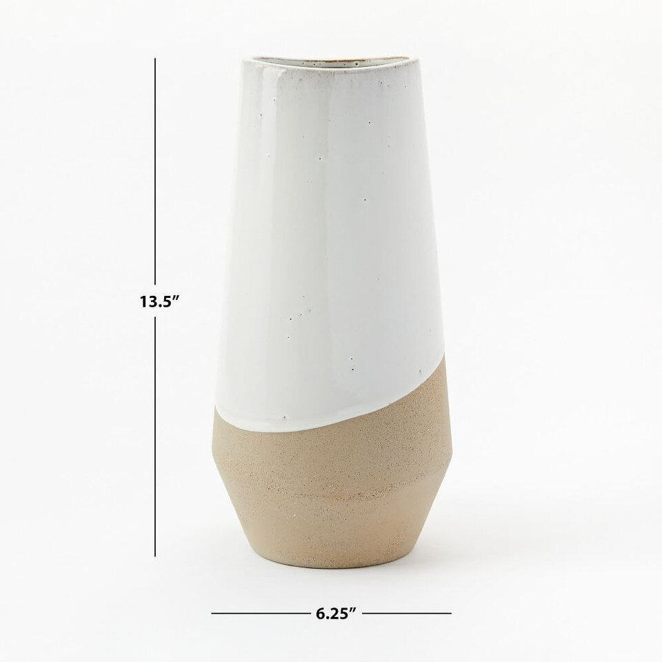 Half-Dipped Stoneware Vases