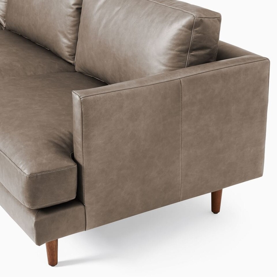 Haven Loft Leather 3-Piece L-Shaped Modular Sofa