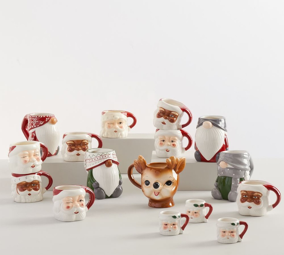Pottery Barn Holiday Ceramic Mug Collection