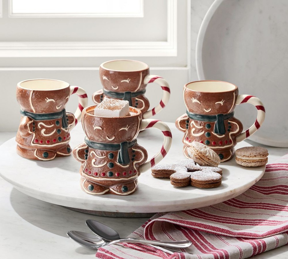 Pottery Barn Holiday Ceramic Mug Collection