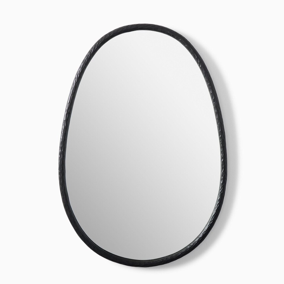 Organic Textured Metal Wall Mirror