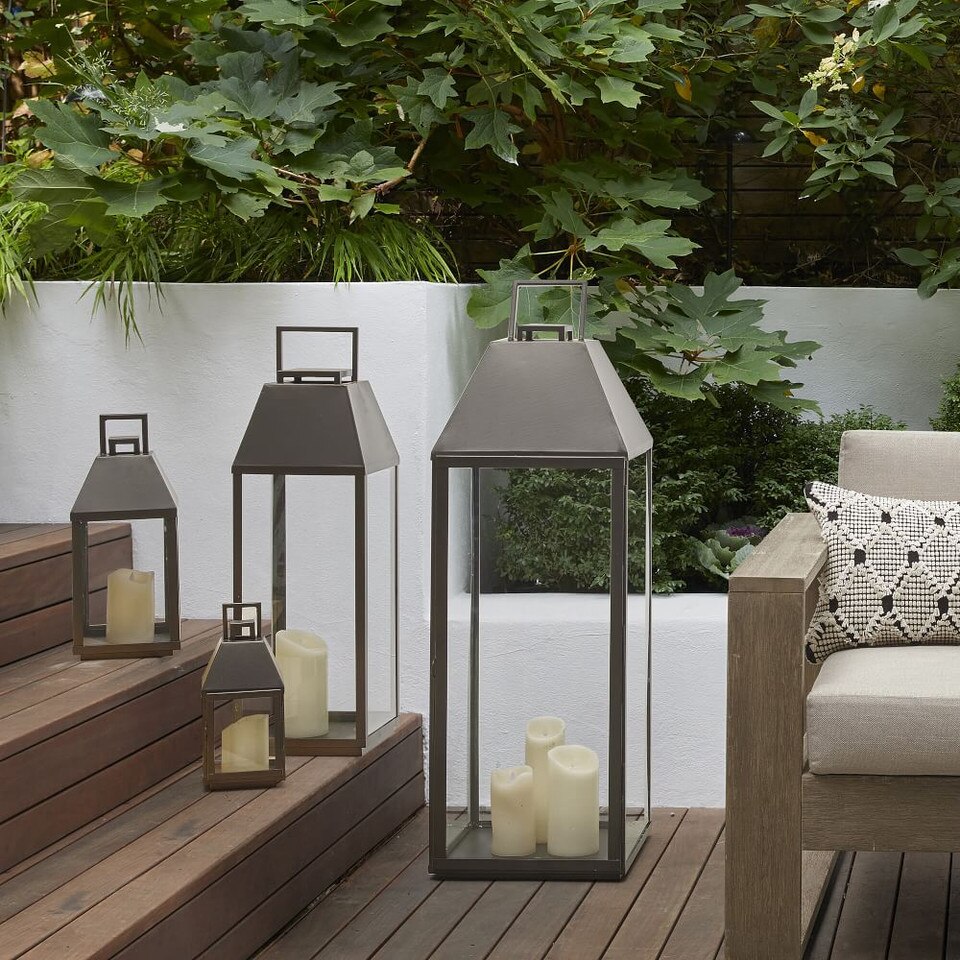 Indoor/Outdoor Flickering Flameless Pillar Candles