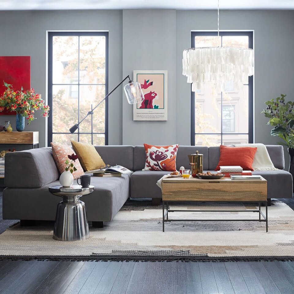 Industrial Storage Pop-Up Coffee Table (91 cm)
