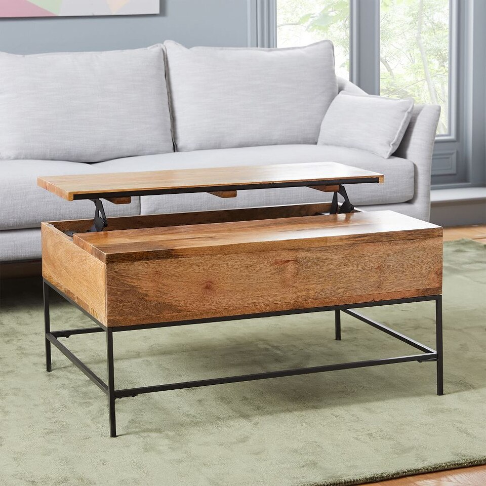 Industrial Storage Pop-Up Coffee Table (91 cm)