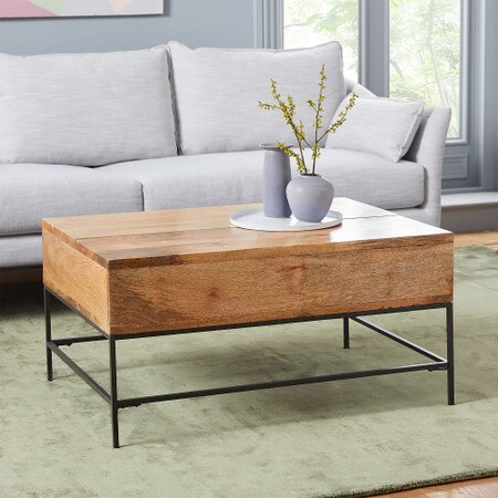 Industrial Storage Pop Up Coffee Table West Elm Australia Industrial Storage Pop Up Coffee Table, Lift Top Coffee Tables Australia