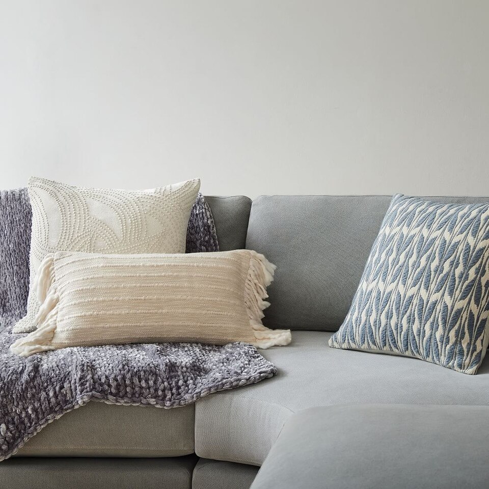 Knot Embroidered Cushion Cover