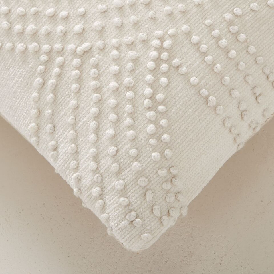 Knot Embroidered Cushion Cover