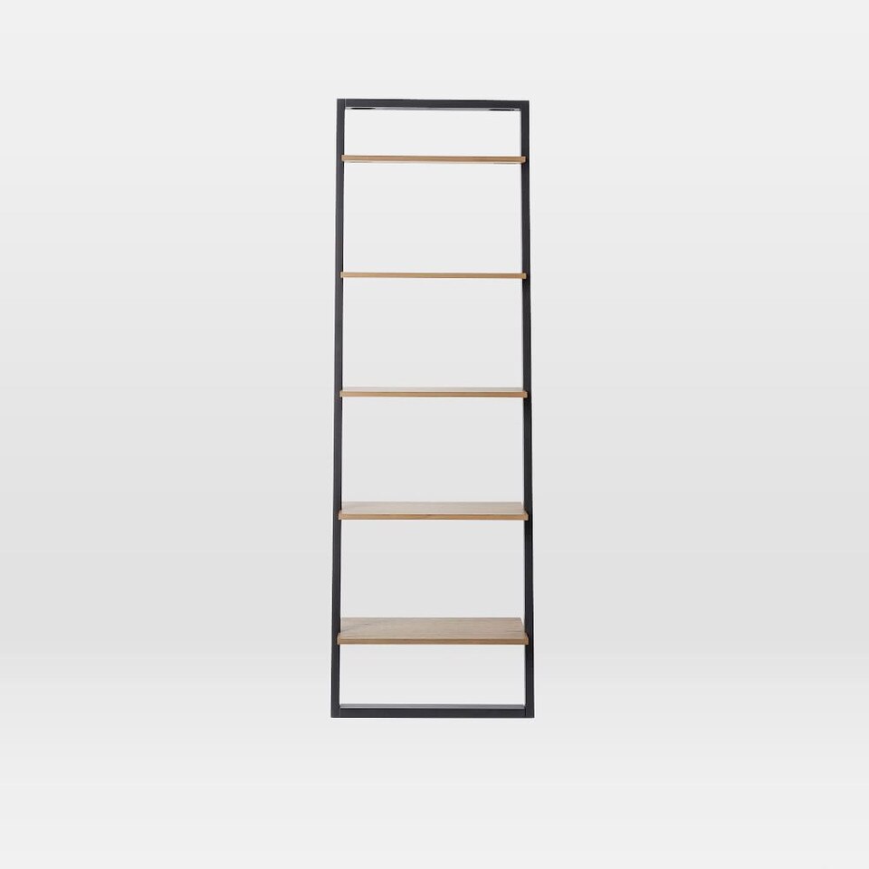 Ladder Shelf Storage Wide Shelf, Sand/Stone
