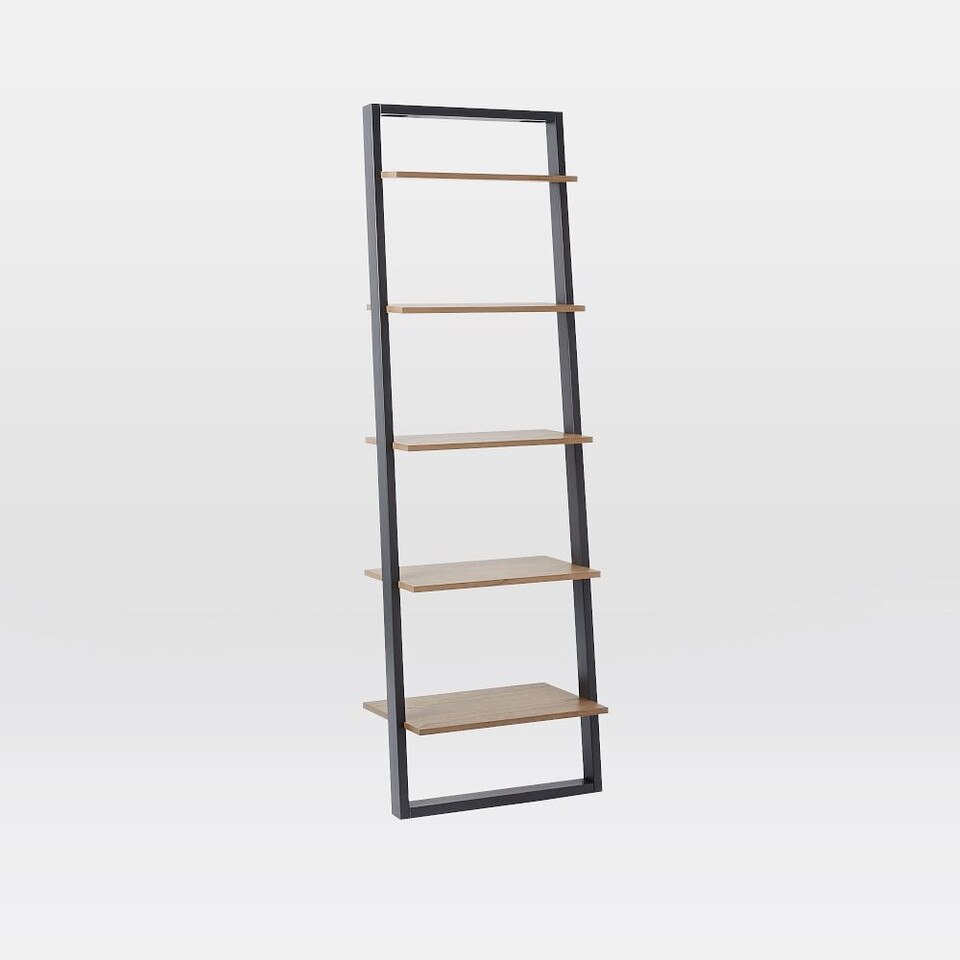 Ladder Shelf Storage Wide Shelf, Sand/Stone