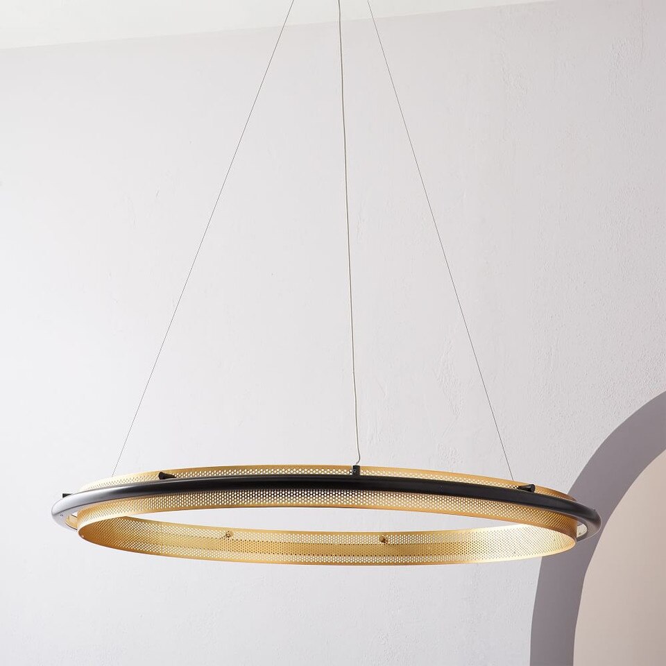 Perforated Single LED Chandelier
