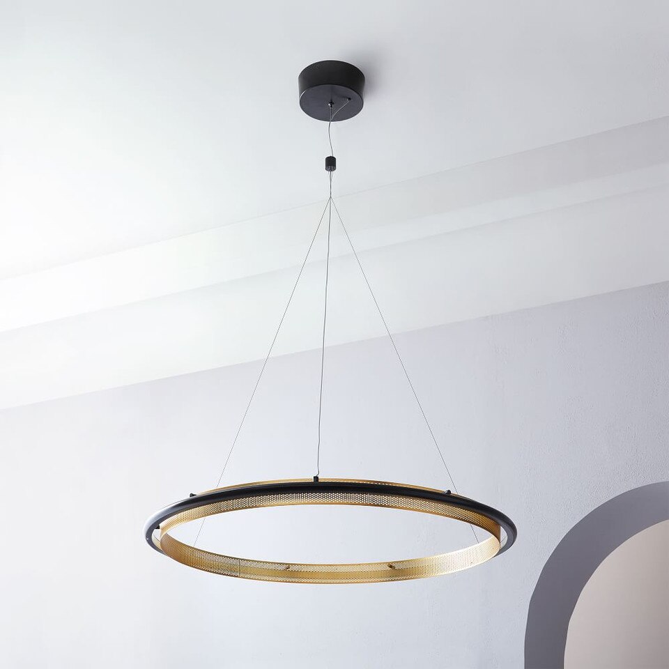 Perforated Single LED Chandelier
