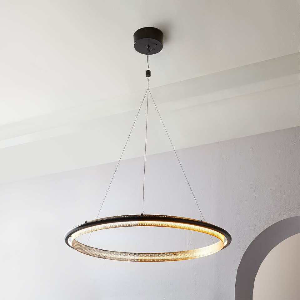 Perforated Single LED Chandelier