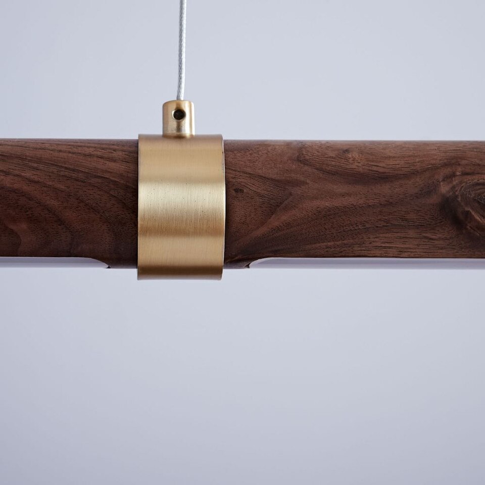 Linear Wood LED Pendant