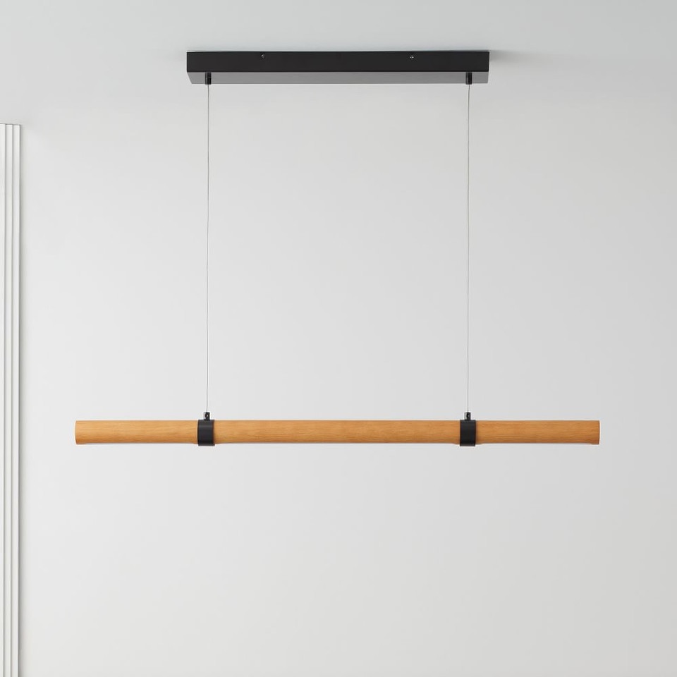 Linear Wood LED Pendant