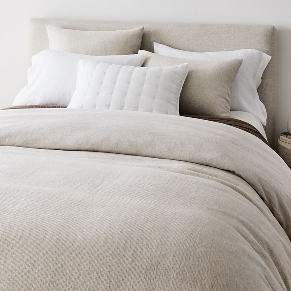 European Flax Linen Mini Waffle Quilt Cover & Pillowcases